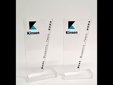 Βραβείο από διαφανές plexiglass με UV εκτύπωση